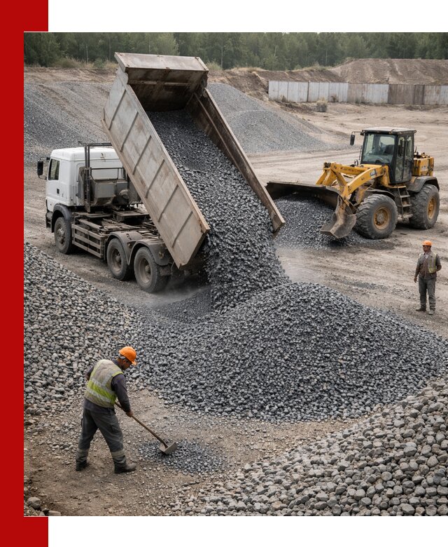 Щебень габбро-диабаз фр. 5-20 с доставкой в Тихвине