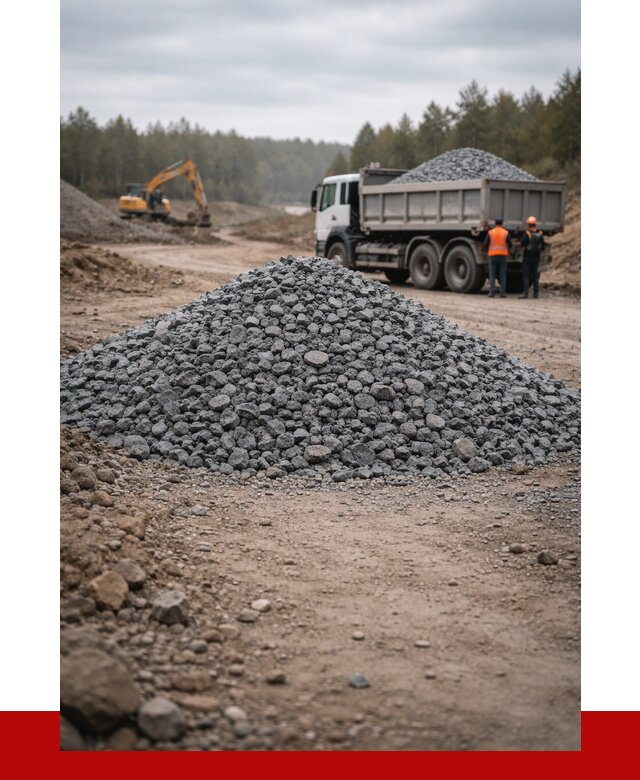 Щебень габбро диабаз фракция 40-70 в Тихвине от 2404 р-ПРОНЕРУДТхв