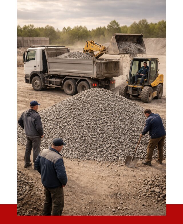 Гравийный щебень фракция 5-20 в Тихвине от 2623 р. ПРОНЕРУДТхв