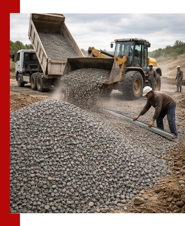 Гравийный щебень фракция 5-20 с доставкой в Тихвине