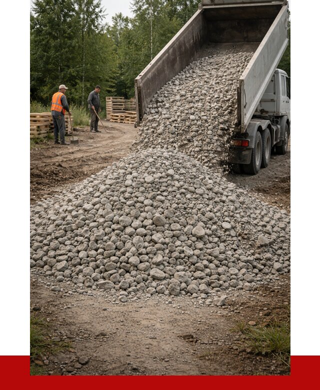 гравийный щебень фракция 70-120 в Тихвине от 2677 р. ПРОНЕРУДТхв