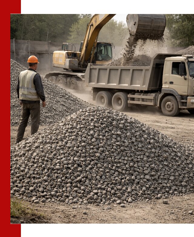 Шлаковый щебень фракция 5-20 с доставкой в Тихвине