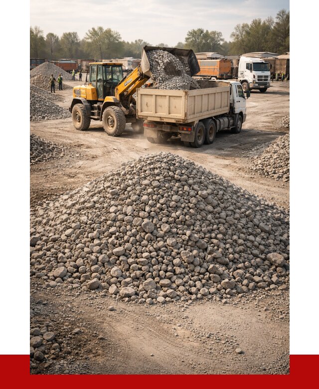 Вторичный щебень фракция 40-70 в Тихвине от 1901 р, ПРОНЕРУДТхв