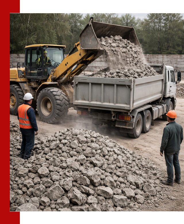 Вторичный щебень фракция 70–150 в Тихвине с доставкой