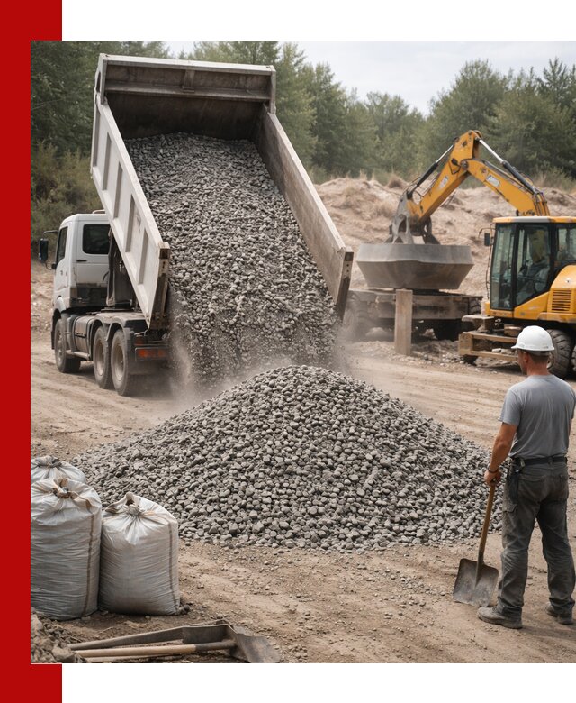 Доставка и продажа бетонного щебня в Тихвине