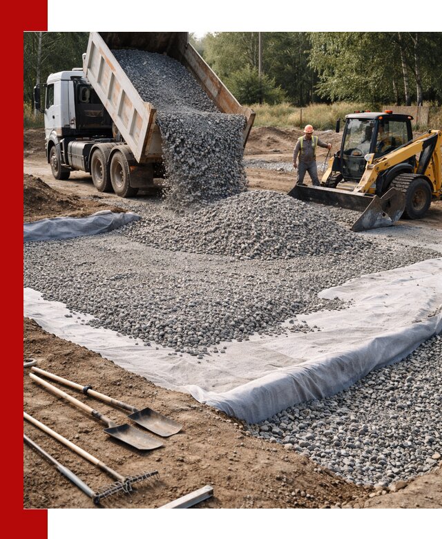 Щебень для фундамента с доставкой в Тихвине