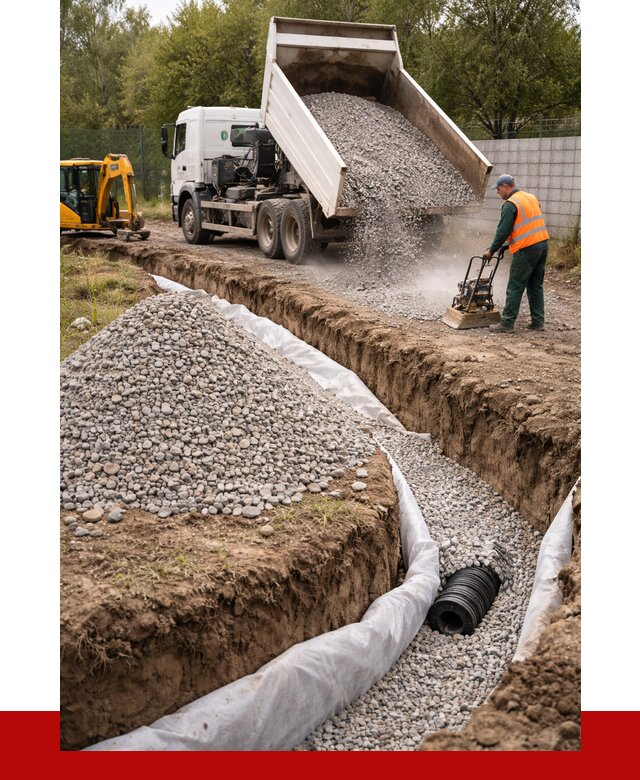 Щебень для дренажа в Тихвине от 2022 р., ПРОНЕРУДТхв доставка