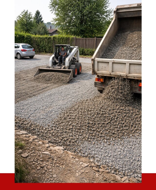 Щебень для парковки в Тихвине с доставкой от 1311 р.| ПРОНЕРУДТхв