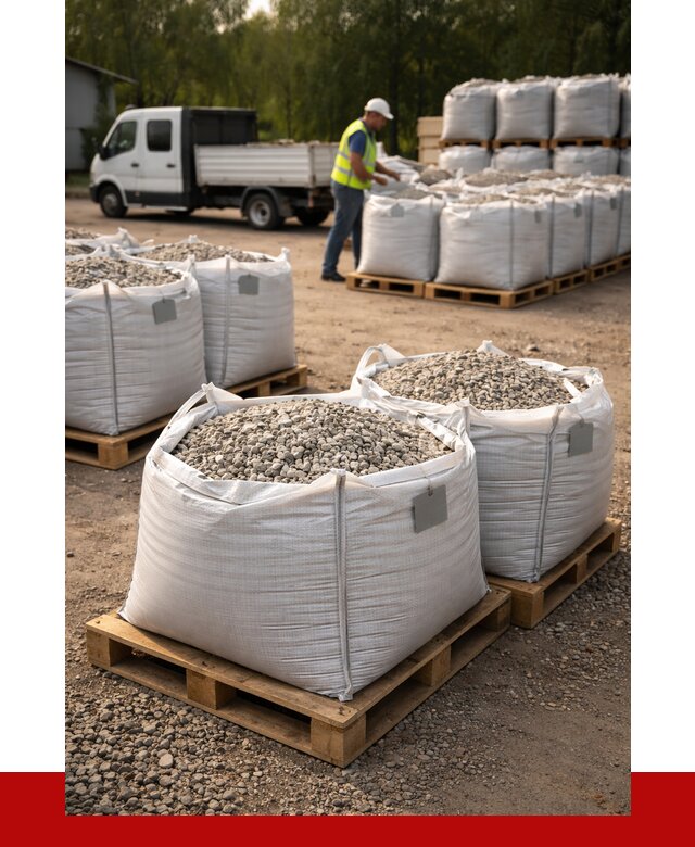 Щебень в мешках с доставкой в Тихвине от 4590 р. | ПРОНЕРУДТхв