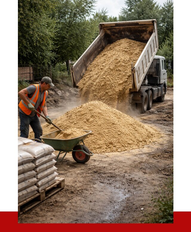 Купить песок с доставкой в Тихвине от 1967 р. | ПРОНЕРУДТхв