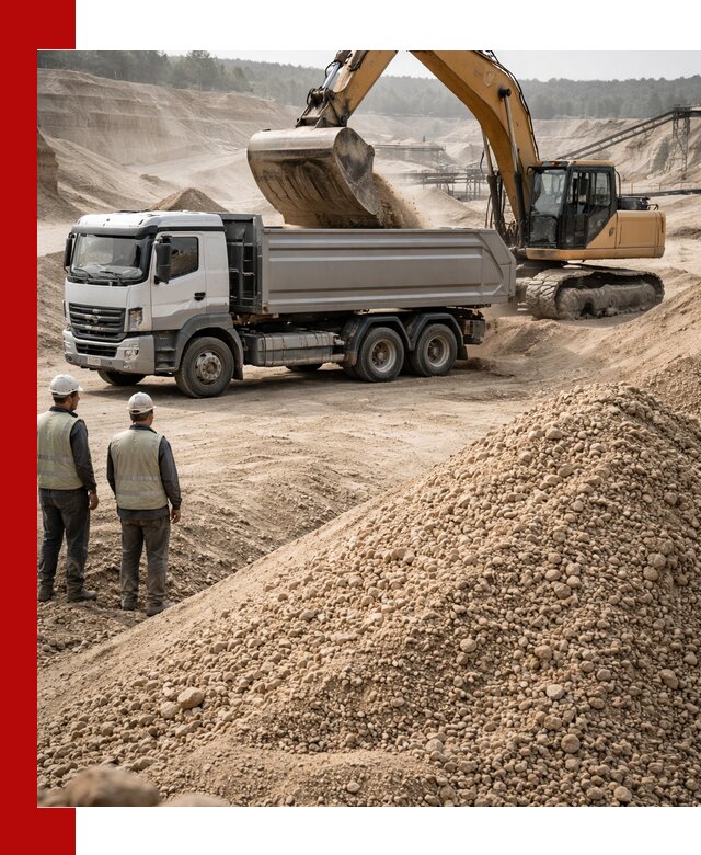 Карьерный крупнозернистый песок с доставкой в Тихвине