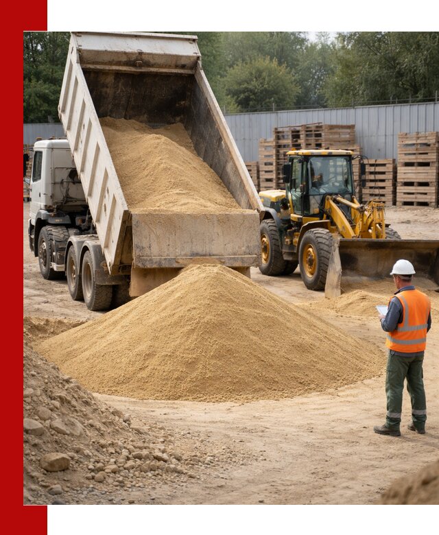 Доставка карьерного мелкозернистого песка в Тихвине