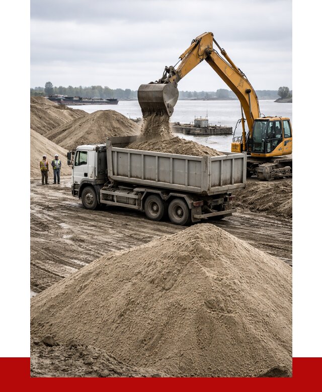 Купить речной песок навалом в Тихвине от 1967 р., ПРОНЕРУДТхв