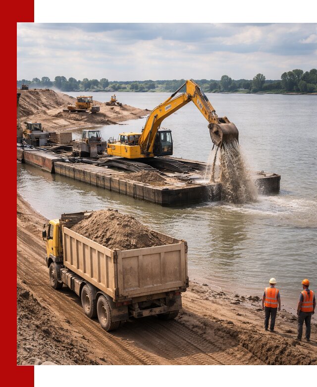 Намывной песок с доставкой в Тихвине оптом и в розницу