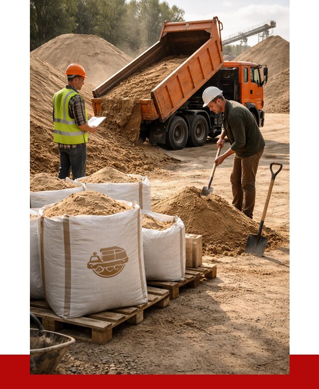 Строительный песок в Тихвине от 2404 р. с доставкой, ПРОНЕРУДТхв