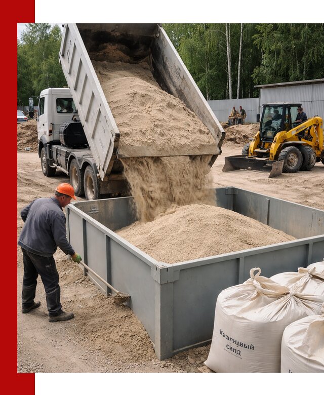 Кварцевый песок для фильтра в Тихвине — доставка и качество