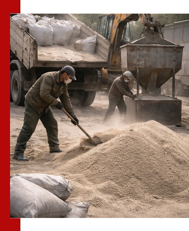 Кварцевый песок для пескоструя в Тихвине — доставка и качество