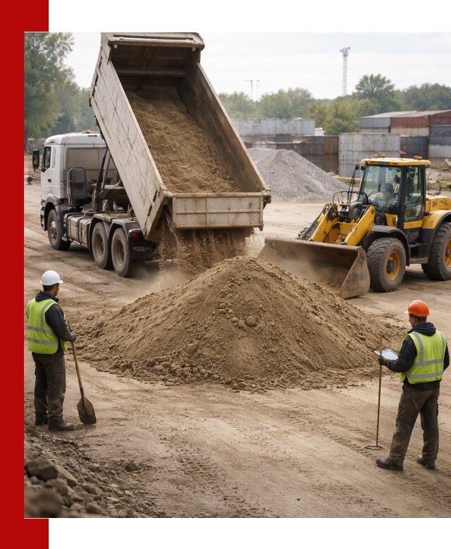 Доставка и продажа пескогрунта оптом и в розницу в Тихвине