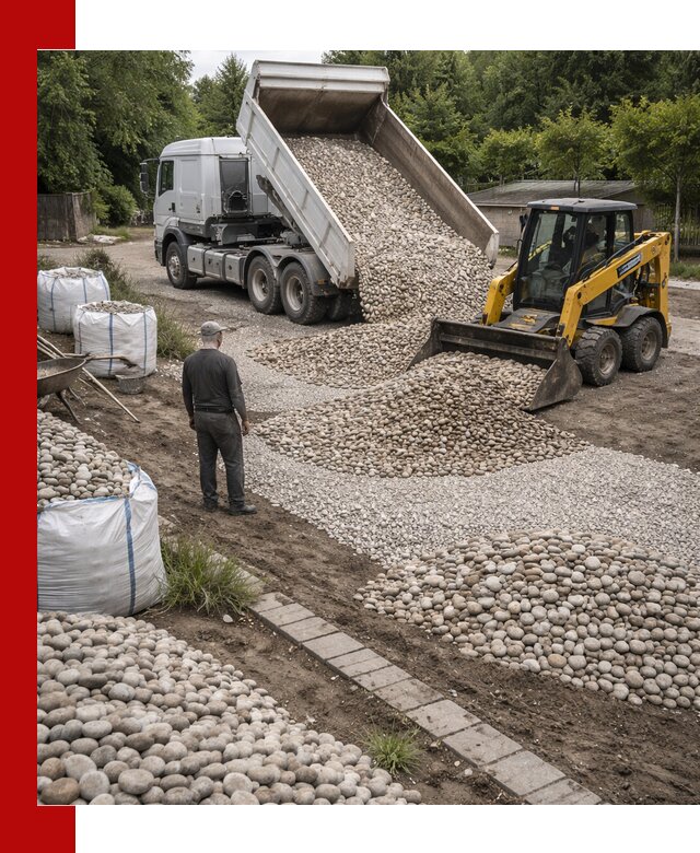 Доставка морской гальки оптом и в розницу в Тихвине