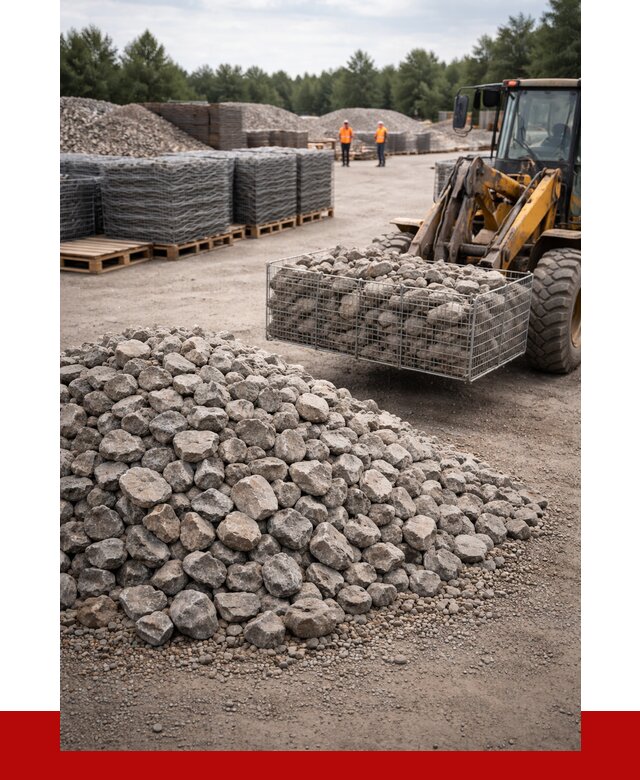 Камень для габионов фракция 70-150 в Тихвине от 4590 р. | ПРОНЕРУДТхв