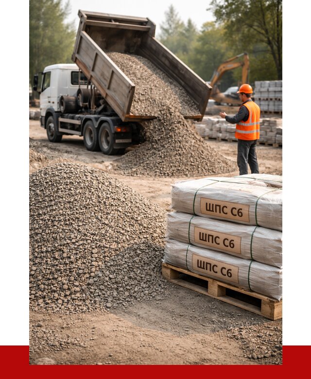 ЩПС С6 в Тихвине с доставкой от 2404 р. за куб | ПРОНЕРУДТхв
