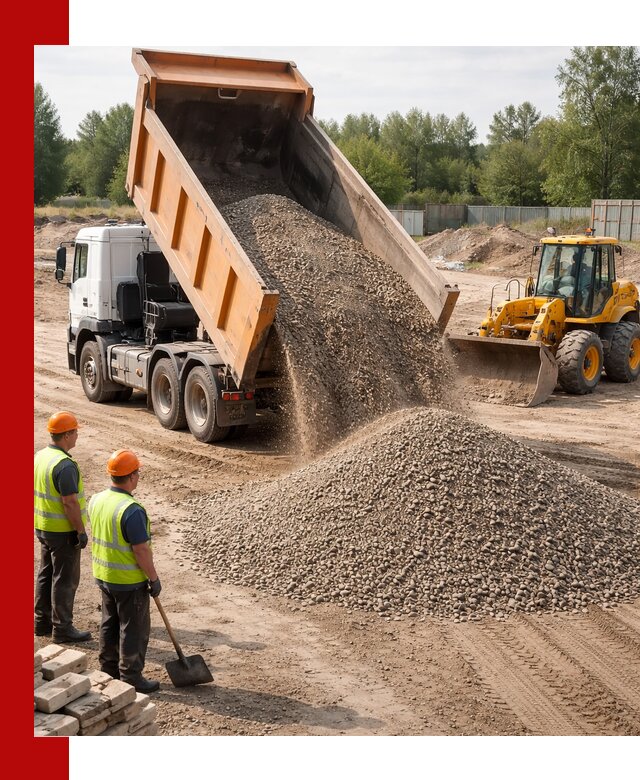 Доставка щебёночно-песчаной смеси ЩПС С7 в Тихвине