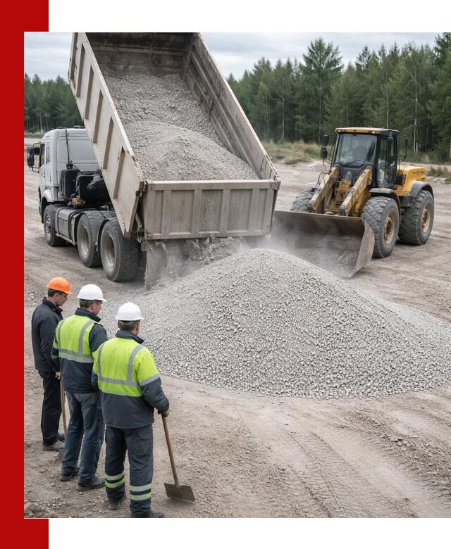 Известняковый отсев 0-5 доставка в Тихвине быстро и выгодно