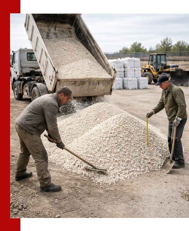 Мраморная крошка с доставкой и разгрузкой в Тихвине