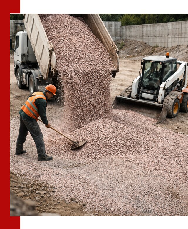 Крошка розовый гранит с доставкой в Тихвине от производителя