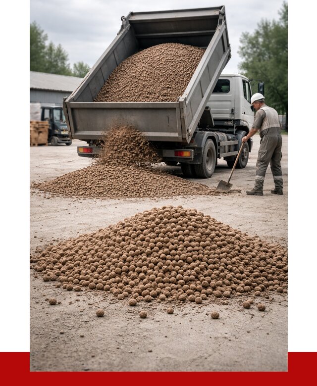 Керамзит с доставкой в Тихвине от 4590 р. за м3 | ПРОНЕРУДТхв