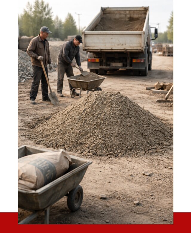 Цементно-песчаная смесь М150 в Тихвине от 5136 р. | ПРОНЕРУДТхв