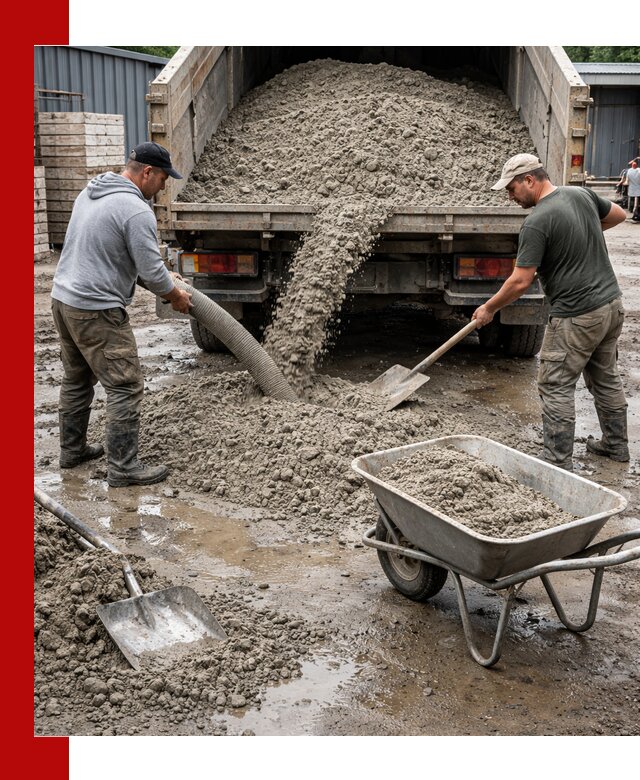 Цементно-песчаная смесь М150 доставка в Тихвине