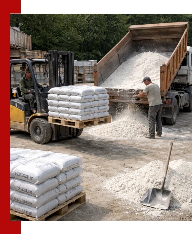 Доставка строительной извести оптом и в розницу в Тихвине