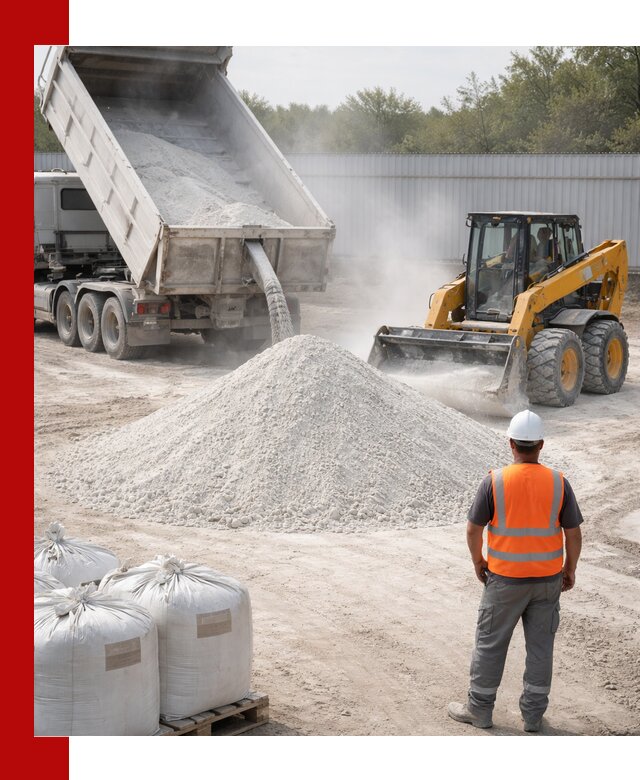 Доставка и продажа известняковой муки в Тихвине