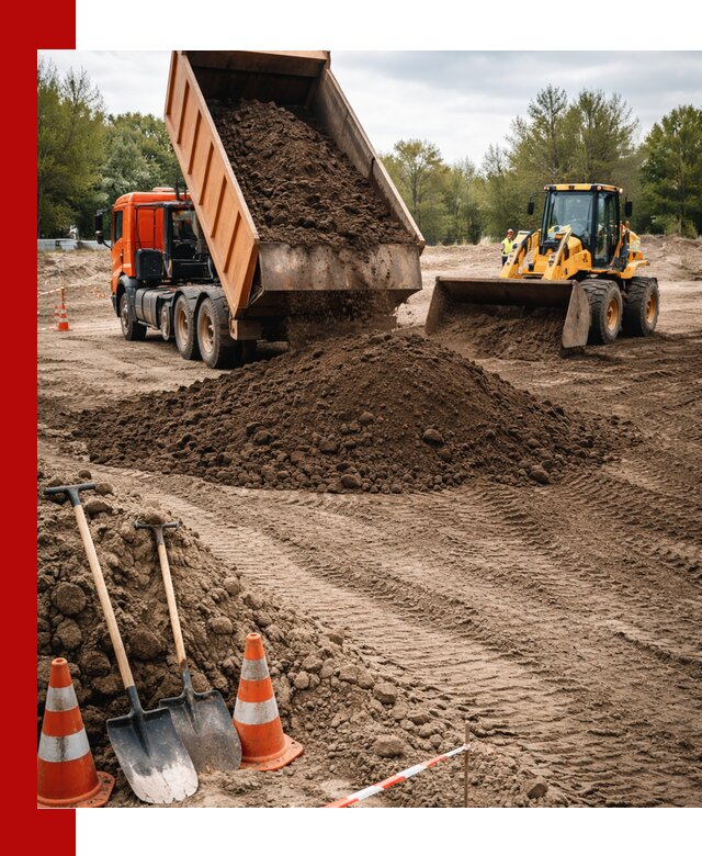 Поставка и доставка планировочного грунта в Тихвине
