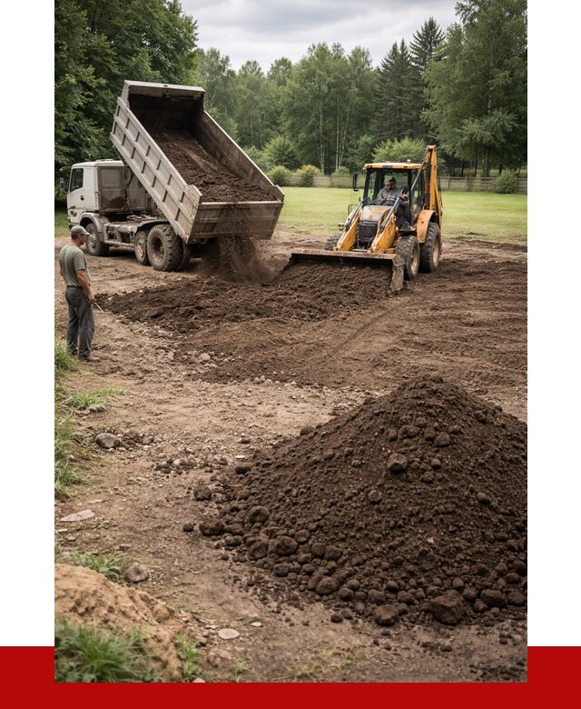 Грунт для выравнивания участка в Тихвине от 1311 р. | ПРОНЕРУДТхв