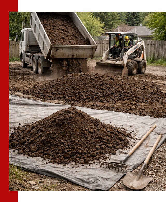 Грунт для отсыпки участка с доставкой в Тихвине