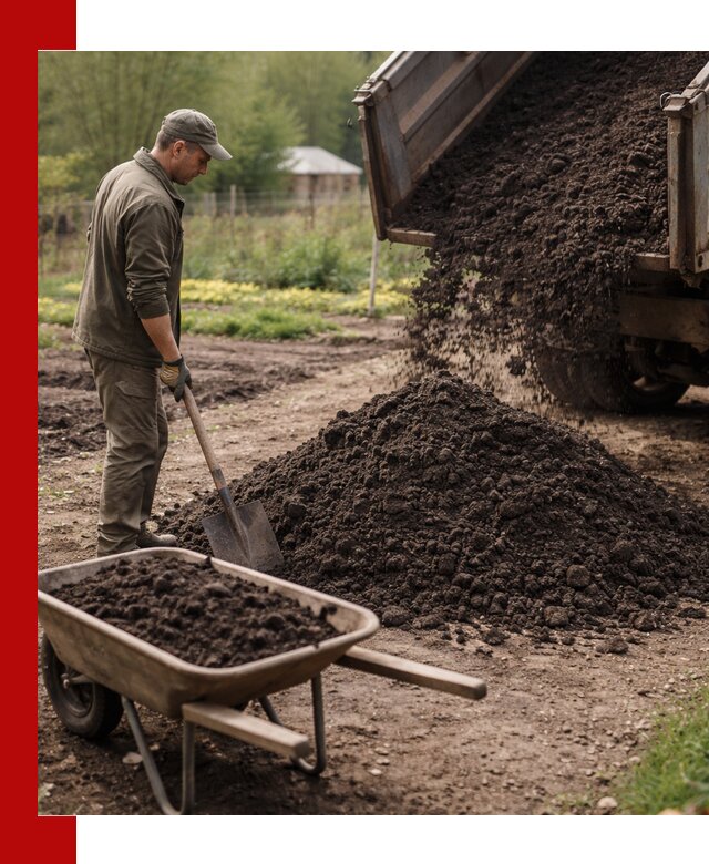 Доставка качественной земли для огорода в Тихвине