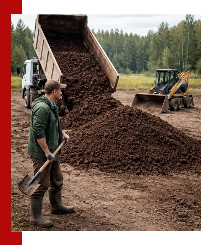 Купить верховой торф с доставкой в Тихвине для садоводства и растений