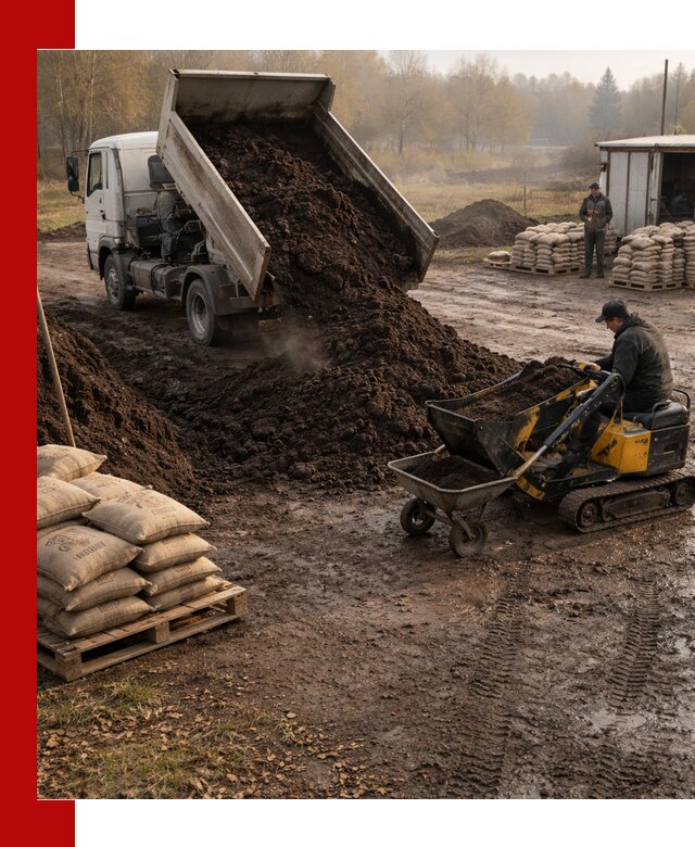 Кислый торф в доставке по выгодным ценам в Тихвине