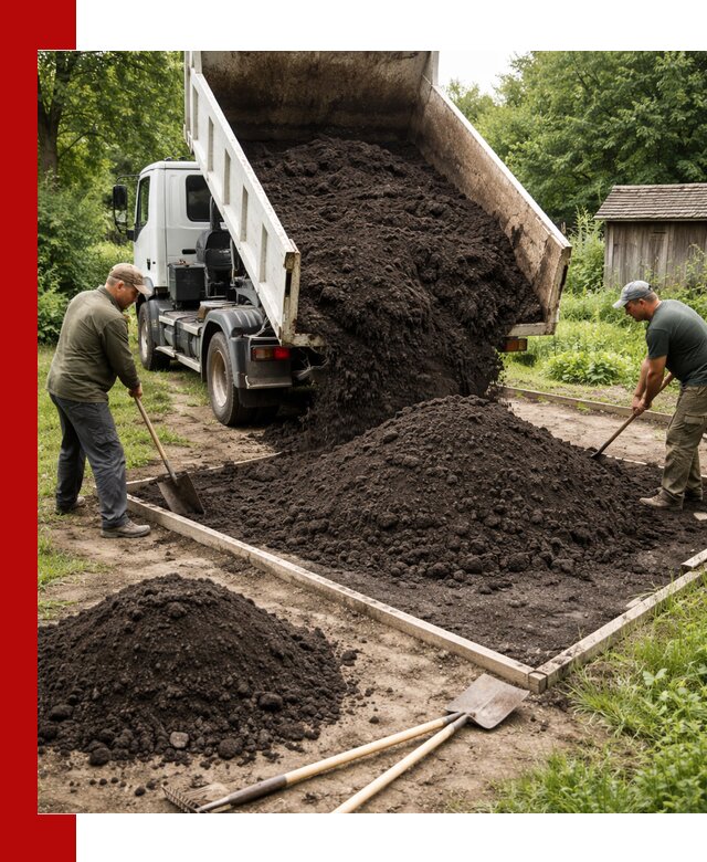 Купить чистый чернозем для огорода с доставкой в Тихвине