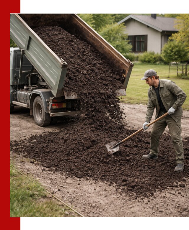 Чернозем для газона с доставкой в Тихвине быстро и качественно