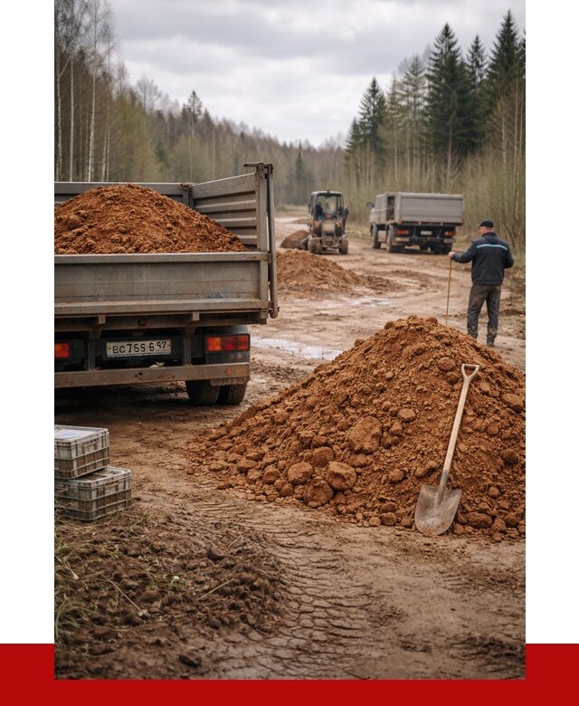 Глина и суглинки в Тихвине от 4918 р. за куб | ПРОНЕРУДТхв