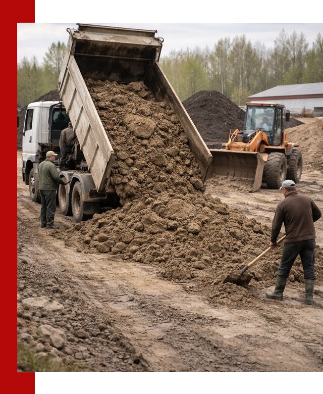 Доставка глин и суглинков в Тихвине оптом и вкрай