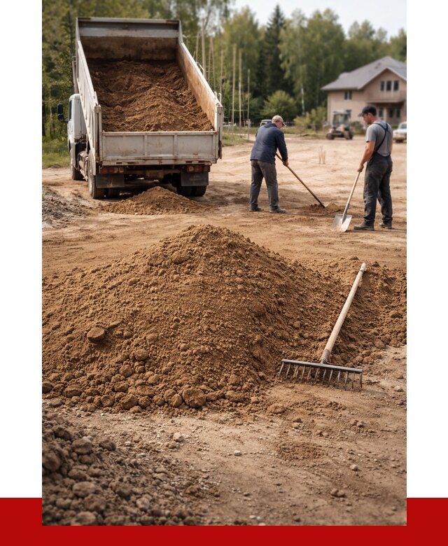 Суглинок для планировки в Тихвине с доставкой от 4590 р. | ПРОНЕРУДТхв