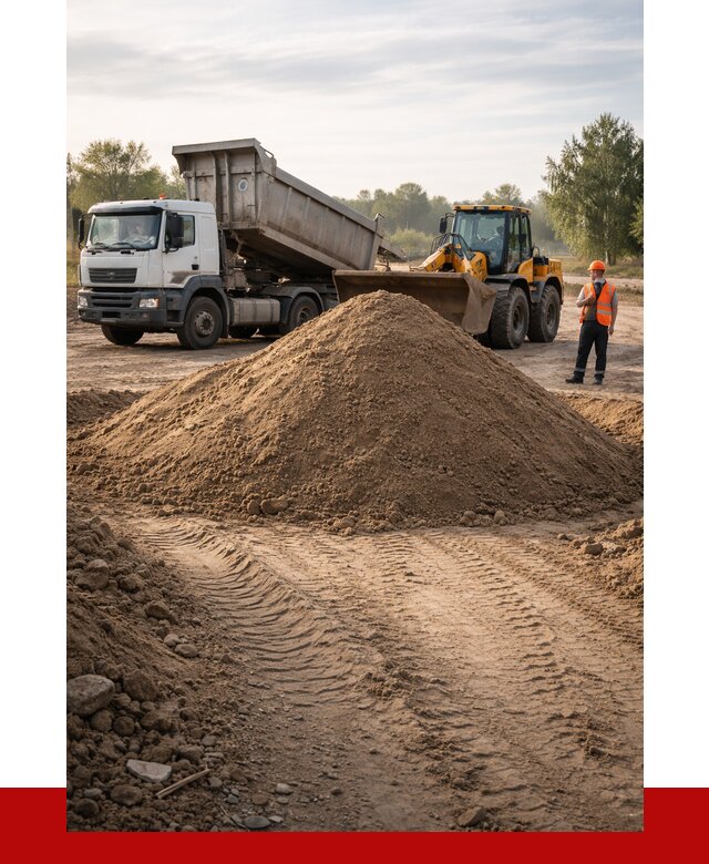 Купить песчаный грунт с доставкой в Тихвине от 4590 р. | ПРОНЕРУДТхв