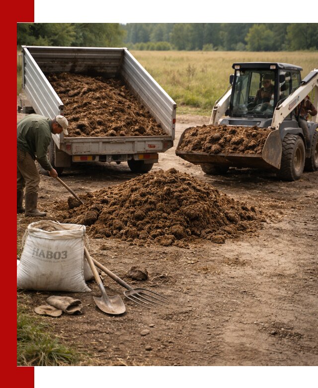 Доставка конского навоза в Тихвине с разгрузкой и доставкой на объект