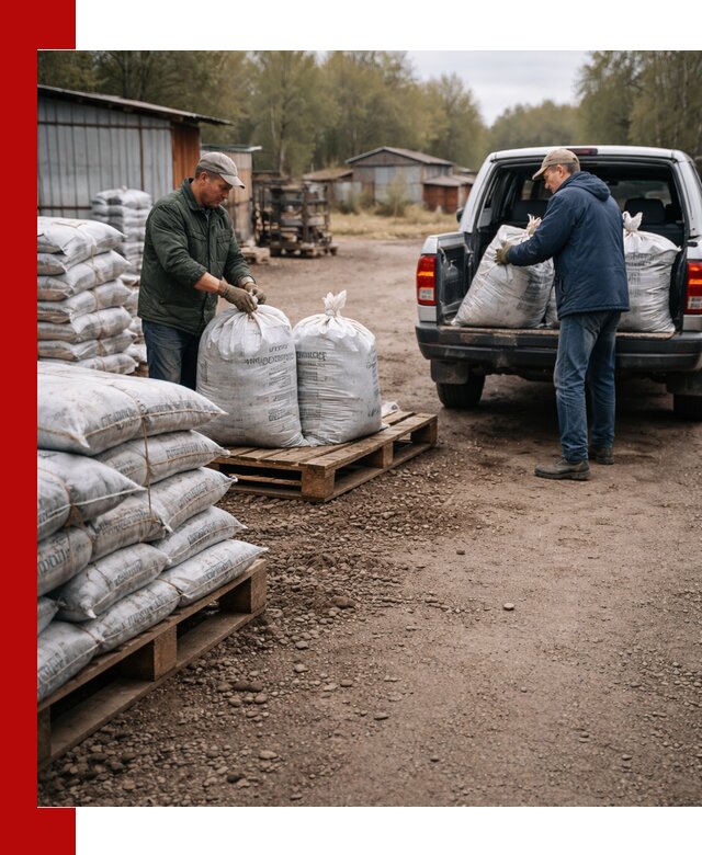 Купить конский навоз в мешках с доставкой в Тихвине