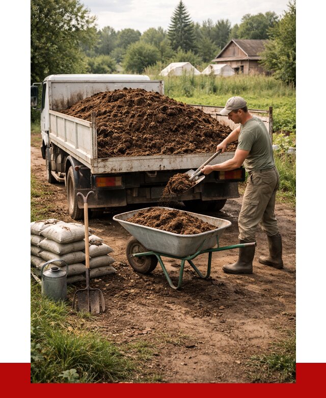 Купить коровий навоз с доставкой в Тихвине от 1967 р. | ПРОНЕРУДТхв
