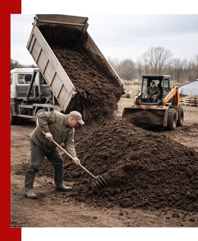 Доставка и продажа перегноя в Тихвине быстро и дешево